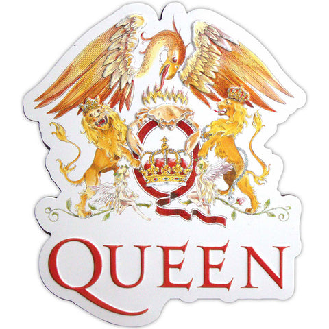 Queen - Crest Embossed Fridge Magnet (UK Import)