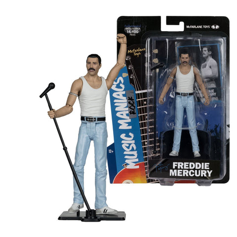 Queen-Freddie Mercury-Action Figure-Limited Ed-McFarlane-COA-Licensed-New In Box