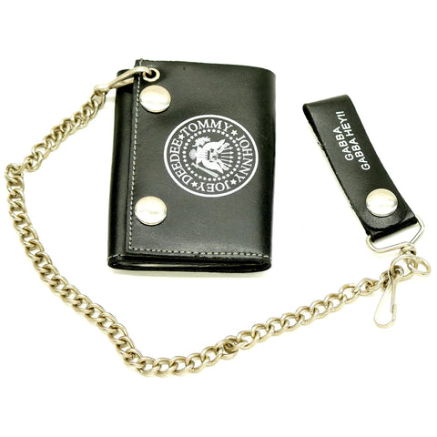 Ramones - Presidential Seal & Logo Tri-Fold Chain Wallet