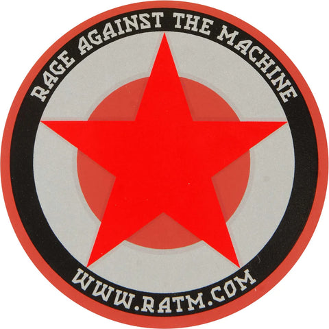 Rage Against The Machine - Round Star - Sticker