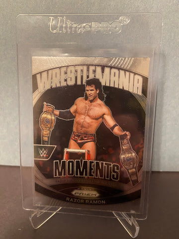 Razor Ramon-2024 Panini PRIZM WWE Wrestlemania Moments Card-#35-Mint