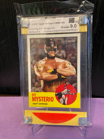 Rey Mysterio-2006 Topps Heritage II WWE-#48-Graded Card-9.0-MT-USS_1230797