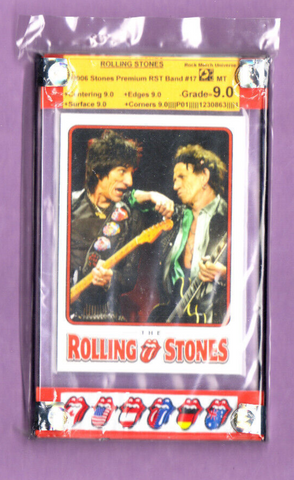 Rolling Stones-Richards/Wood-2006 Stones Premium CPI ST-Graded Card-RMU-9.0-MT