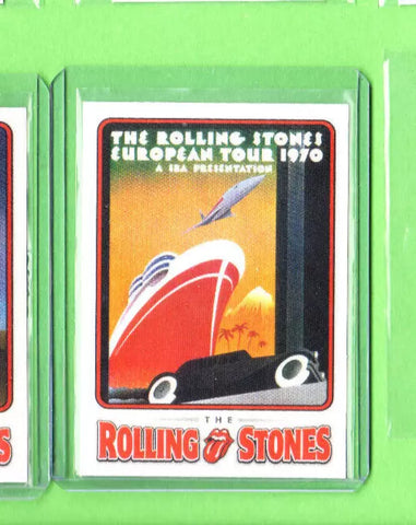 Rolling Stones-Satin Sticker Trading Card-2006 Premium RST-Eur-Licensed-CPI-Mint