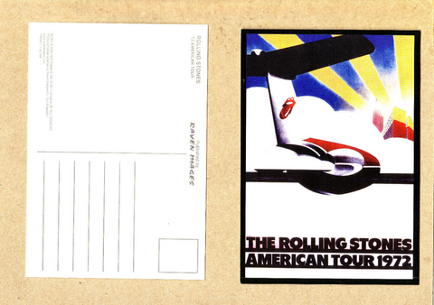 Rolling Stones-Post Card-American Tour 1972-Licensed-Authentic-From 2002