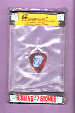 Rolling Stones-Framed & Labeled Guitar Pick-2006 RST Premium Pearl-#NNO-Licensed