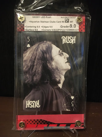RUSH-Geddy Lee-Aquarius Starman Clubs Card-#5-Graded Card-RMU-9.0-MT-1230668