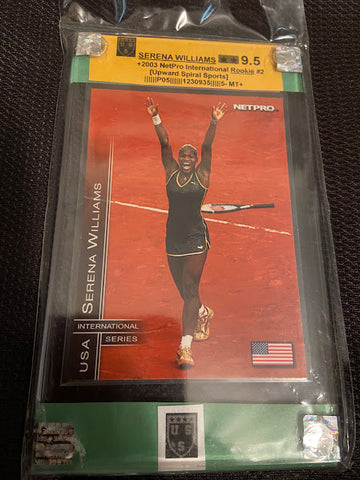 Serena Williams-Rookie-2003 Net Pro Int-#2-Graded Card-9.5-MT+-USS_1230935
