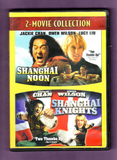 Shanghai Nights+Noon-DVD-2 Movie Set-Jackie Chan-Owen Wilson-2000-2003-PG-13