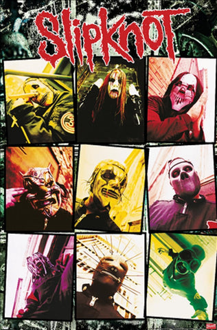 SlipKnot - Poster - Grid- Licensed-New In Plastic-Rolled-22x34