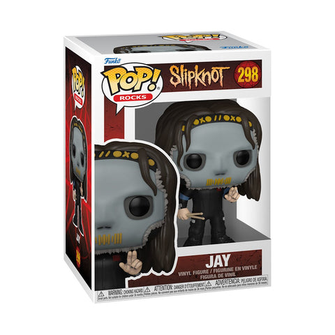 SlipKnot - Jay+Drum Sticks-Vinyl Figure - POP! Rocks-#298- Licensed - New In Box