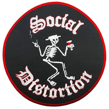 Social Distortion - Skelly Logo - Large 9.5 Inch - Collector's - Back Patch