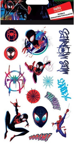 Spider-Man-Spiderverse-Sticker Sheet Set-29 Stickers-Double-Sided