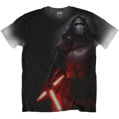 Star Wars - T-Shirt-Tee-Adult-Large-Kylo Side Sublimated Print