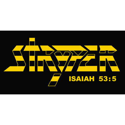 Stryper - Sticker - Black And Yellow Logo-6 Inch-Licensed New