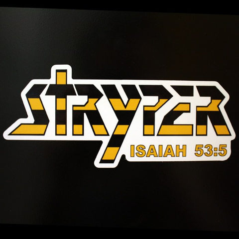 Stryper - Sticker - Die-Cut Logo-6 Inch-Licensed New