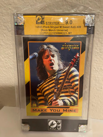 Stryper-Graded Autographed! Trading Card-2023-Michael-28-Licensed-Authentic-Mint