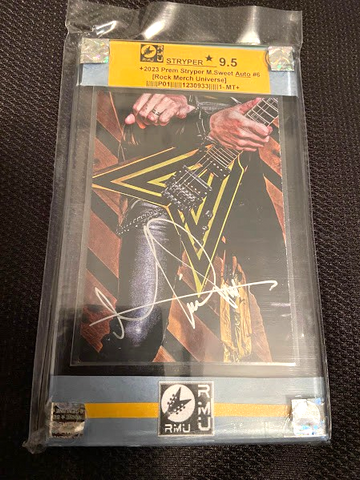 Stryper-Michael Sweet-Graded Autographed! Trading Card-2023-#6-Licensed-Mint