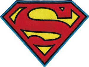 Superman - S Logo - Large 10 Inch - Collector's - Back Patch