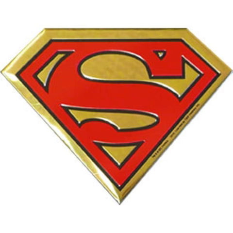 Superman - S Logo Metal Emblem - Sticker