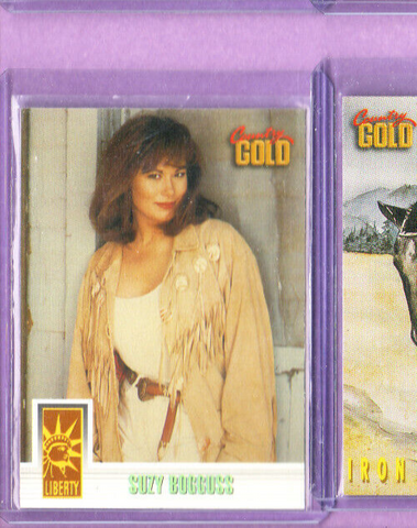 Suzy Bogguss-Trading Card-1993 Sterling Country Gold-#135-Licensed-NMMT