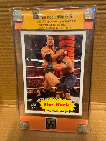 The Rock-2012 WWE Topps Heritage-#33-Graded Card-9.5-MT+-USS_1230924 – Rock  Merch Universe
