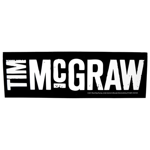 Tim McGraw - Logo Bumper Sticker