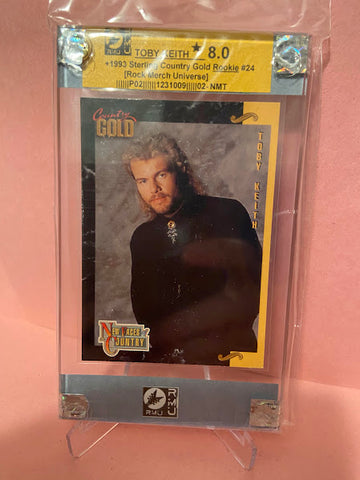 Toby Keith-1993 Sterling Country Rookie Card-#24-Graded Card-RMU-8.0-NMT-1231009