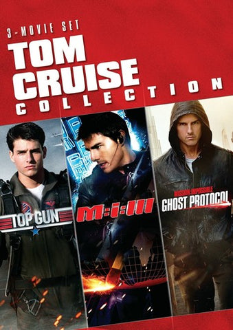 Tom Cruise Collection DVD-3-Movie Set-Top Gun-Mission Impossible 3-MI:Ghost Protocol