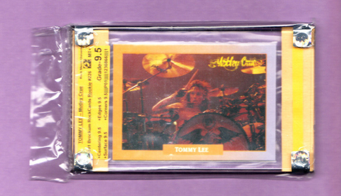 Motley Crue-Tommy Lee- Rookie-1991 Brockum RockCards-Graded Card-RMU-9.5-1230866