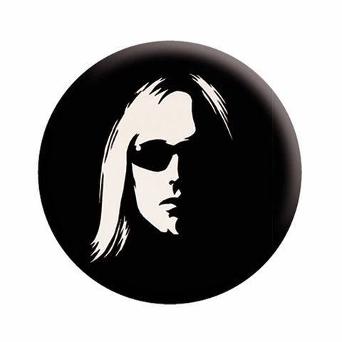 Tom Petty-Button Badge Pin-Heartbreakers-Face-Collector's-(Pack Of 2)