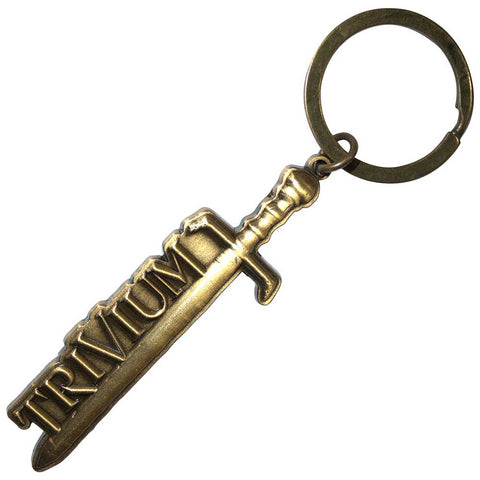 Trivium - Gold Sword Metal Keychain (UK Import)