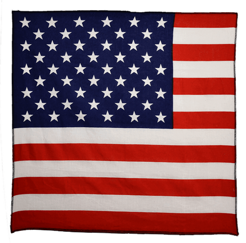 Bandana - USA Flag - Stars & Stripes - Cotton - Licensed