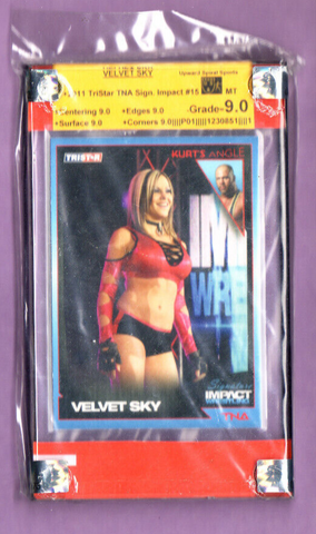 Velvet Sky-2011 TriStar TNA Signature Impact-#15-Graded Card-9.0-MT-USS_1230851