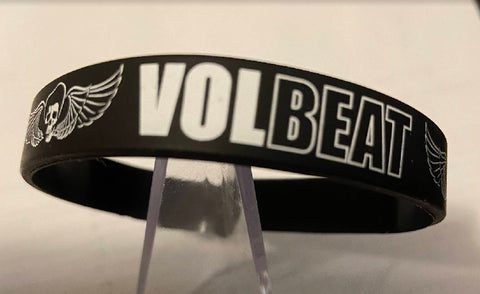 Volbeat-Rubber Bracelet Wistband-Skulls Logo