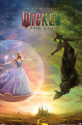 Wicked: For Good - Poster - Glinda Bubble- New In Plastic-Rolled-22x34