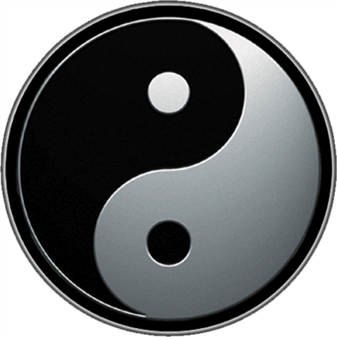 Yin Yang Circle - Sticker - Licensed New