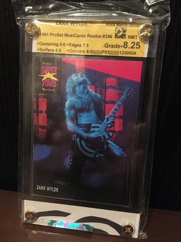 Zakk Wylde-Black Label Society-1991 ProSet Rookie-Graded Card-RMU-8.25-0199680