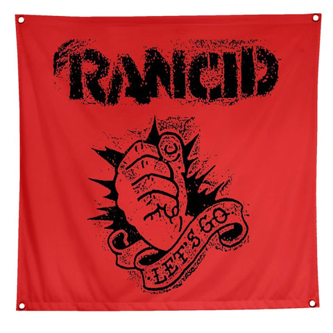 Rancid - Let's Go Banner Flag