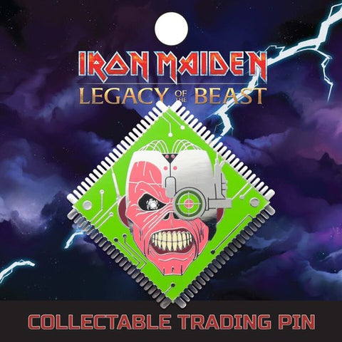 Iron Maiden - Cyborg Eddie - Lapel Pin Badge