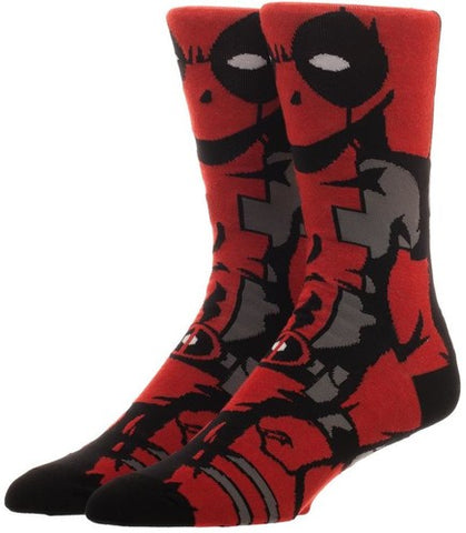 Deadpool - Character Unisex Casual Crew - Marvel - 1 Pair - Socks