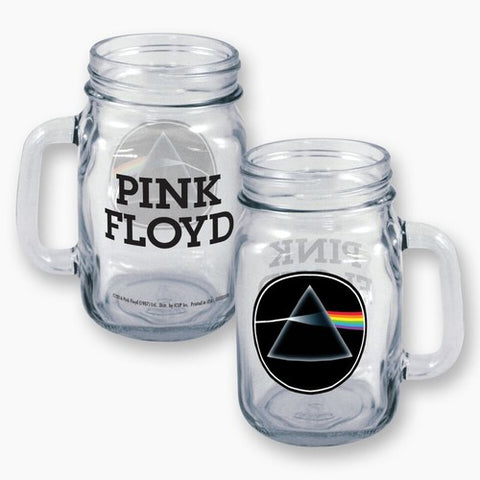 Pink Floyd - Dark Side Of The Moon Full Color Handled Mason Jar