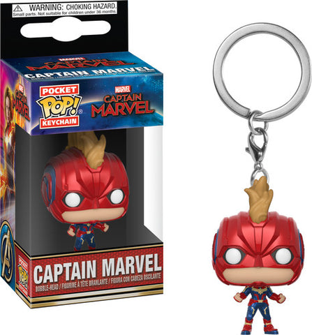 Captain Marvel - With Helmet - Box - Vinyl Figure Keychain