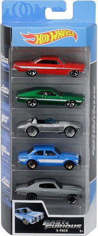 Fast & Furious - Hot Wheels - Mattel - 5 Pack - Scale - Die Cast