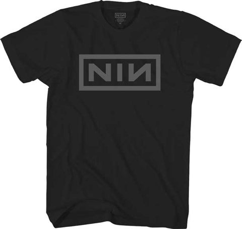 Nine Inch Nails - Grey Logo On Black T-Shirt