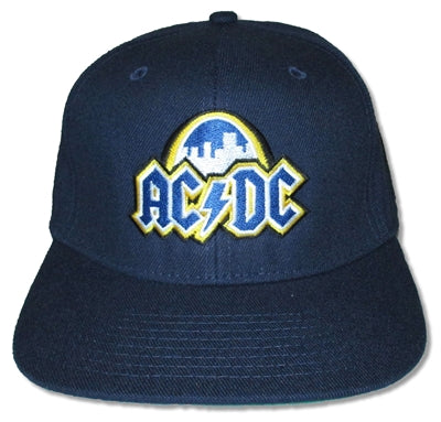 AC/DC - Navy Logo Snap Back Hat