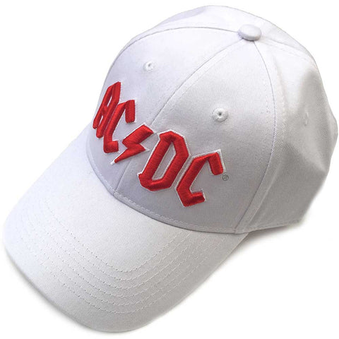 AC/DC - Red Logo White Cap (UK Import)
