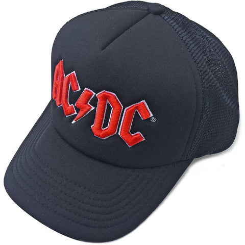 AC/DC - Red Logo Mesh Back Cap (UK Import)
