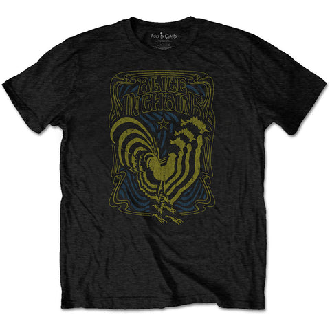 Alice In Chains - Psychedelic Rooster T-Shirt (UK Import)