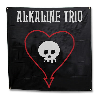 Alkaline Trio - Heart Skull - Banner Flag